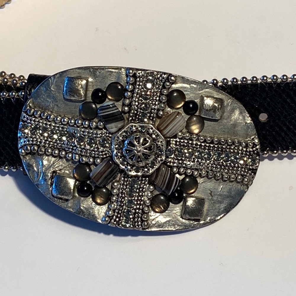 Leatherrock embellished leather belt jewelled Rodeo cowboy western stampede